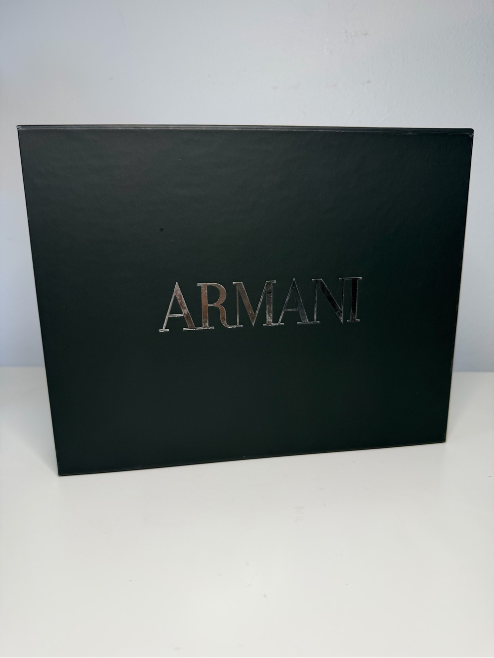 ARMANI Black Logo Gift Box / storage box home decor - Picture 2 of 3